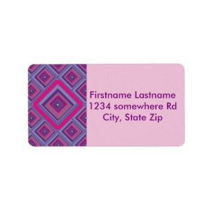 purple passion lavender fields diamond pattern art label