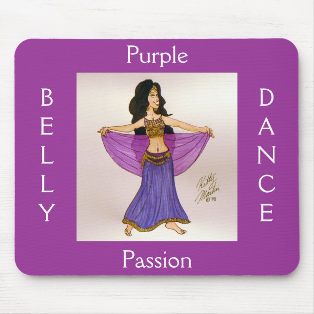 Purple Passion Mouse Pad (Front)
