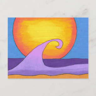 Purple Passion Ocean Postcard