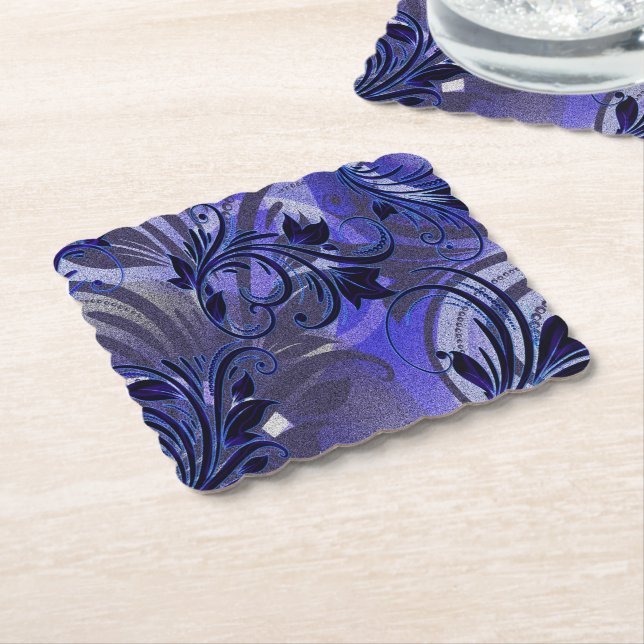 Purple Passion Paper Coaster (Angled)