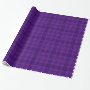 Purple Passion Plaid Gingham Pattern  Wrapping Paper