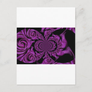 Purple Passion: Royal Romance Roses Holiday Postcard