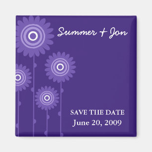 PURPLE PASSION SAVE THE DATE MAGNET