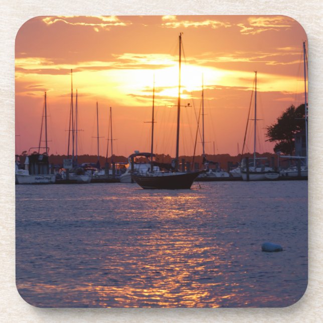 Purple Passion Sunset Coaster (Front)