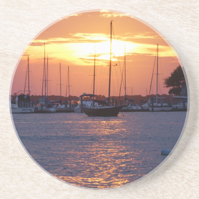 Purple Passion Sunset Coaster (Front)