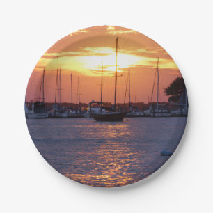 Purple Passion Sunset Paper Plate