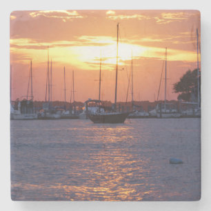 Purple Passion Sunset Stone Coaster