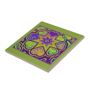 'Purple Passion' Trivet/Tile Ceramic Tile
