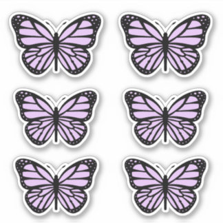 Purple Pastel Butterfly Sticker Pack