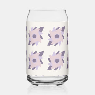 Purple pastel Decorative colourful tile Can Glass