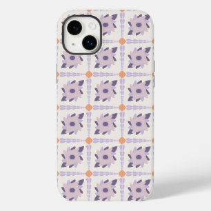 Purple pastel Decorative colourful tile Case-Mate iPhone 14 Plus Case