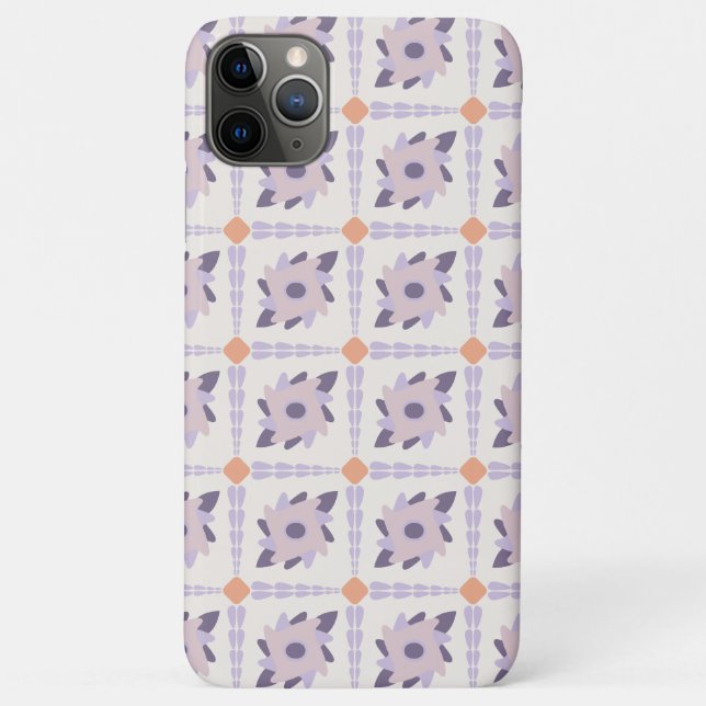 Purple pastel Decorative colourful tile  Case-Mate iPhone Case (Back)