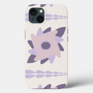 Purple pastel Decorative colourful tile  iPhone 13 Case