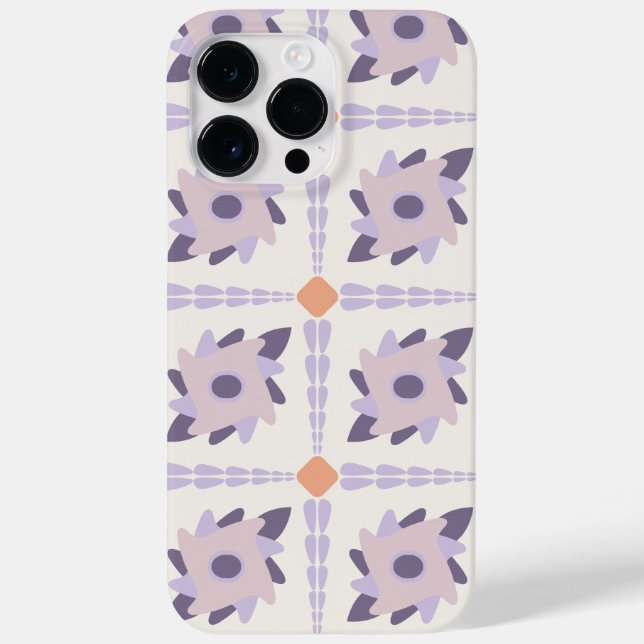 Purple pastel Decorative colourful tile  Case-Mate iPhone Case (Back)