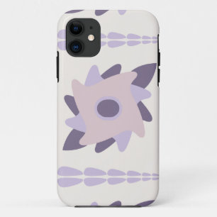 Purple pastel Decorative colourful tile iPhone 11 Case