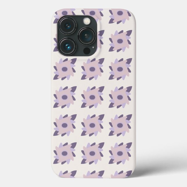 Purple pastel Decorative colourful tile  Case-Mate iPhone Case (Back)