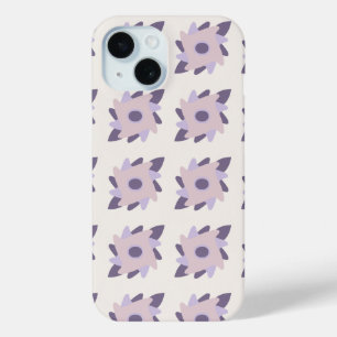 Purple pastel Decorative colourful tile  iPhone 15 Case