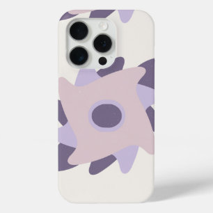 Purple pastel Decorative colourful tile  iPhone 15 Pro Case