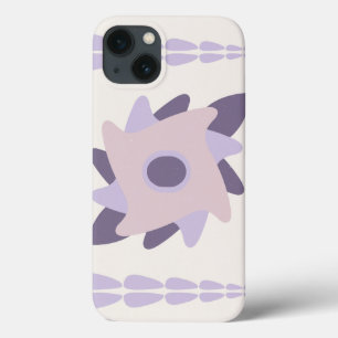 Purple pastel Decorative colourful tile  iPhone 13 Case