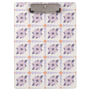Purple pastel Decorative colourful tile  Clipboard
