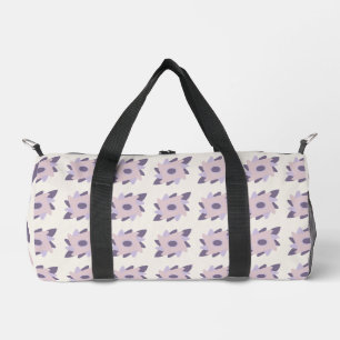 Purple pastel Decorative colourful tile Duffle Bag