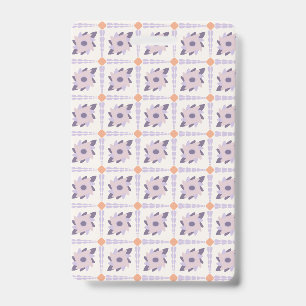 Purple pastel Decorative colourful tile ID Badge