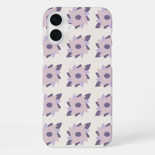 Purple pastel Decorative colourful tile  iPhone 16 Plus Case