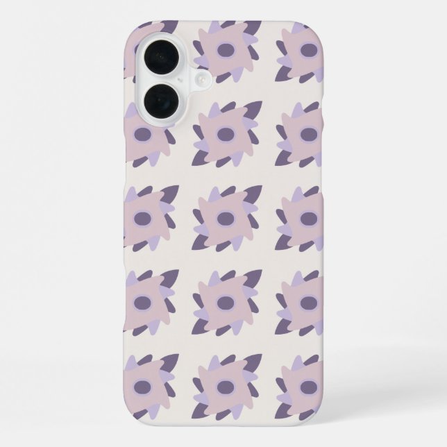 Purple pastel Decorative colourful tile  iPhone Case (Back)