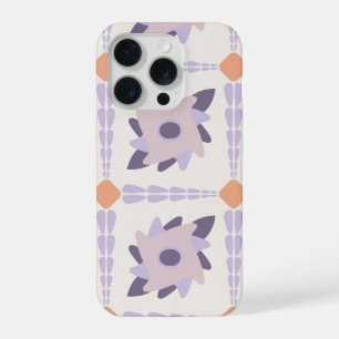 Purple pastel Decorative colourful tile iPhone 15 Pro Case
