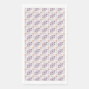 Purple pastel Decorative colourful tile Napkin