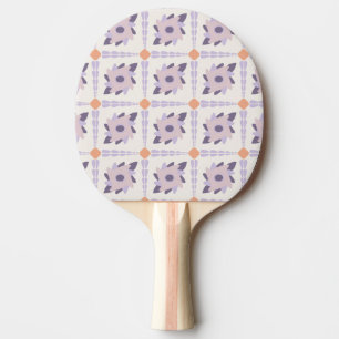 Purple pastel Decorative colourful tile Ping Pong Paddle