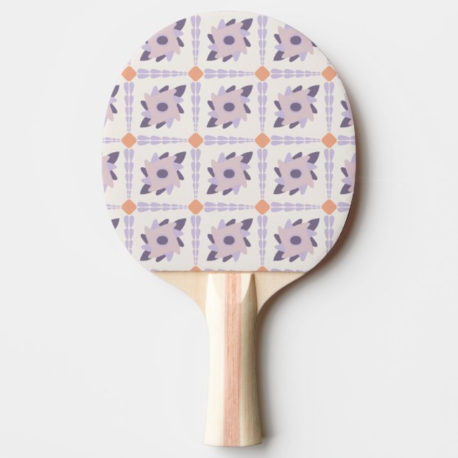 Purple pastel Decorative colourful tile  Ping Pong Paddle (Front)