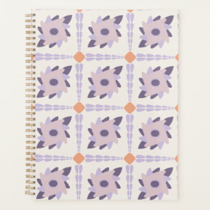 Purple pastel Decorative colourful tile Planner