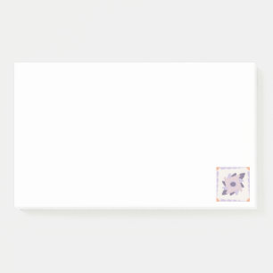 Purple pastel Decorative colourful tile Post-it Notes