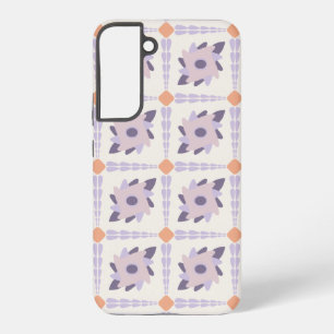 Purple pastel Decorative colourful tile Samsung Galaxy Case