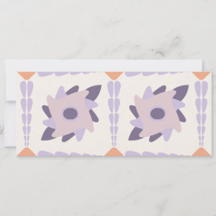Purple pastel Decorative colourful tile Save The Date