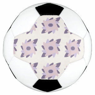 Purple pastel Decorative colourful tile Soccer Ball