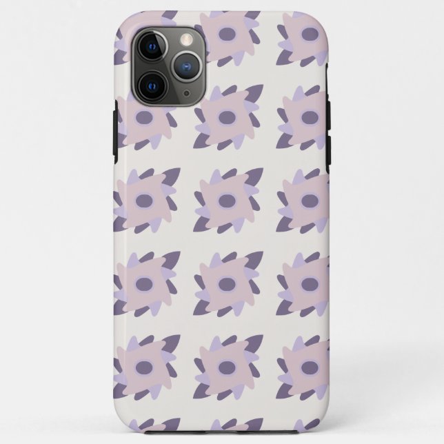Purple Pastel Decorative Tile Pattern Case-Mate iPhone Case (Back)