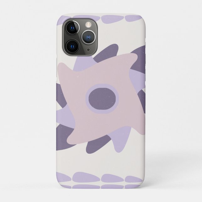 Purple Pastel Decorative Tile Pattern Case-Mate iPhone Case (Back)