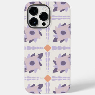 Purple Pastel Decorative Tile Pattern Case-Mate iPhone 14 Pro Max Case