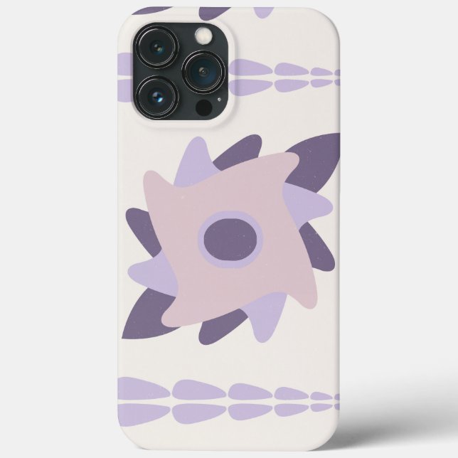 Purple Pastel Decorative Tile Pattern Case-Mate iPhone Case (Back)