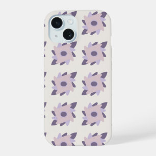 Purple Pastel Decorative Tile Pattern iPhone 15 Case