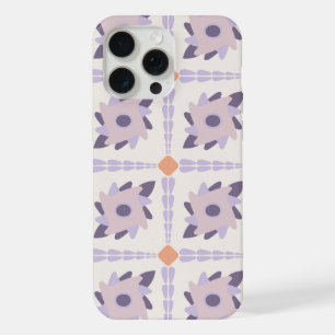 Purple Pastel Decorative Tile Pattern iPhone 15 Pro Max Case