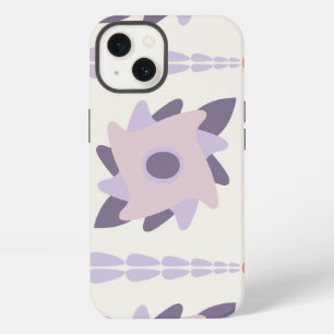 Purple Pastel Decorative Tile Pattern iPhone 13 Case