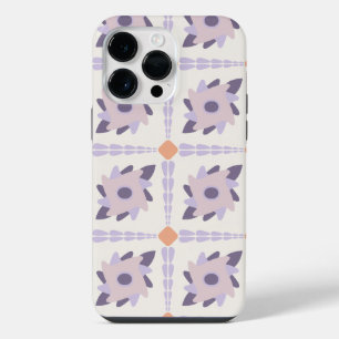 Purple Pastel Decorative Tile Pattern iPhone 14 Pro Max Case