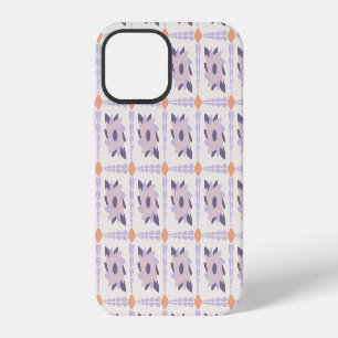 Purple Pastel Decorative Tile Pattern iPhone 12 Case