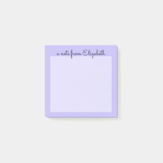 Purple Pastel Minimal Lavender Post-it Notes
