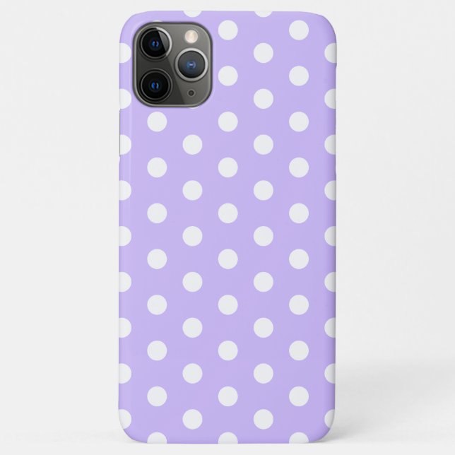 Purple Pastel Polka Dot Case-Mate iPhone Case (Back)