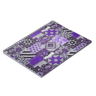 Purple Patchwork Notebook