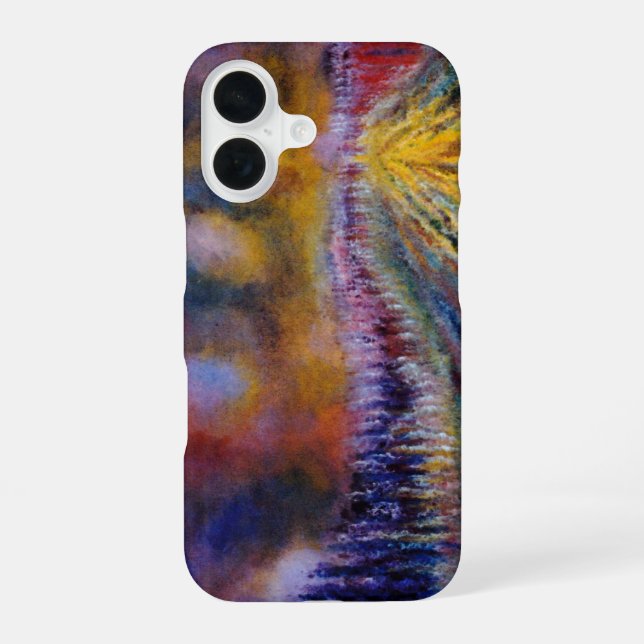 Purple Path iPhone 16 Case (Back)